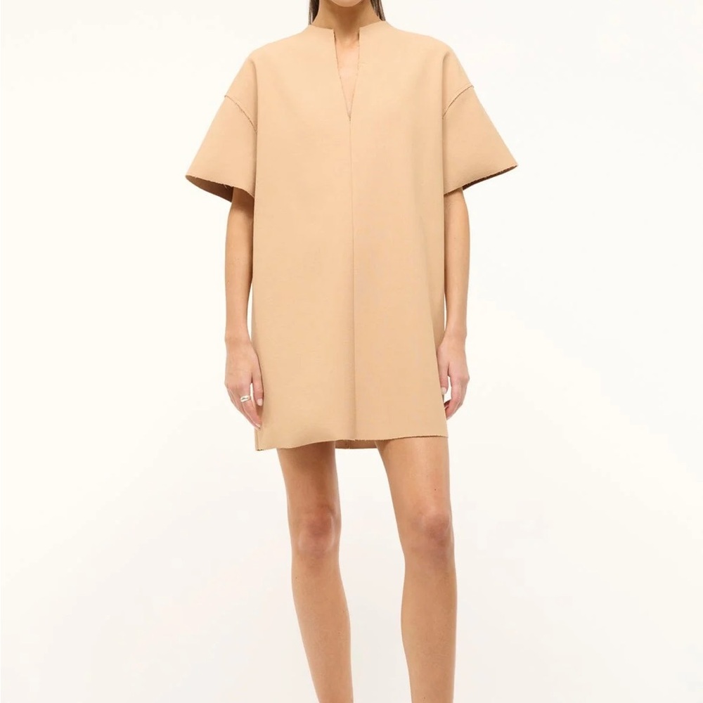 STAUD Mini Amagoni Dress - Fawn